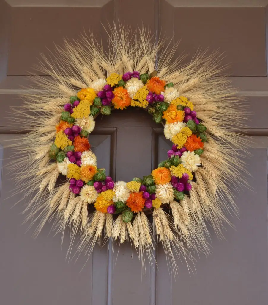 dried flowers in weddings